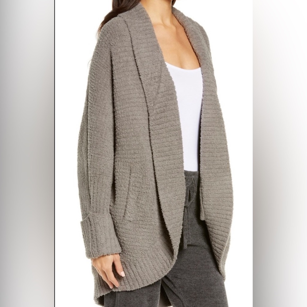 Barefoot dreams waffle knit cardigan